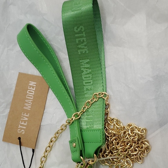 Steve Madden‎ bwaldo green flare wristlet belt bum bag with 3 removable straps - Picture 2 of 12